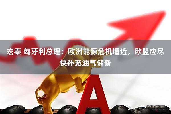 宏泰 匈牙利总理：欧洲能源危机逼近，欧盟应尽快补充油气储备