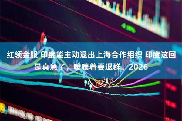 红领金服 印度能主动退出上海合作组织 印度这回是真急了，嚷嚷着要退群。2026