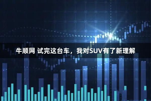牛顺网 试完这台车，我对SUV有了新理解