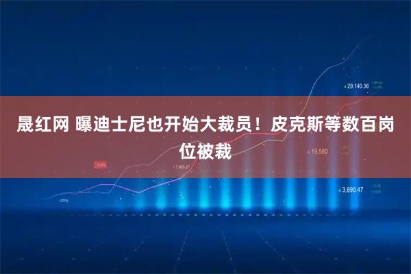 晟红网 曝迪士尼也开始大裁员！皮克斯等数百岗位被裁